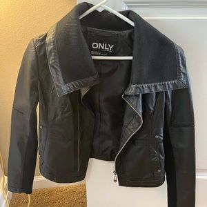 “only” swag leather jacket | size 38M, fits XS-S
